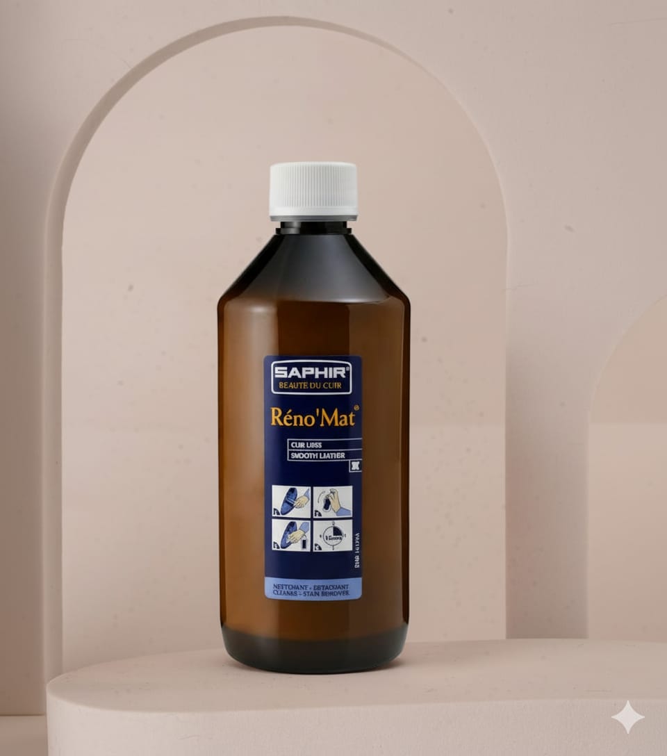 Réno'Mat deeply cleans smooth leather