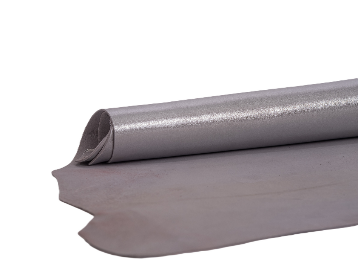 LAMB SKIN METALLIC SILVER