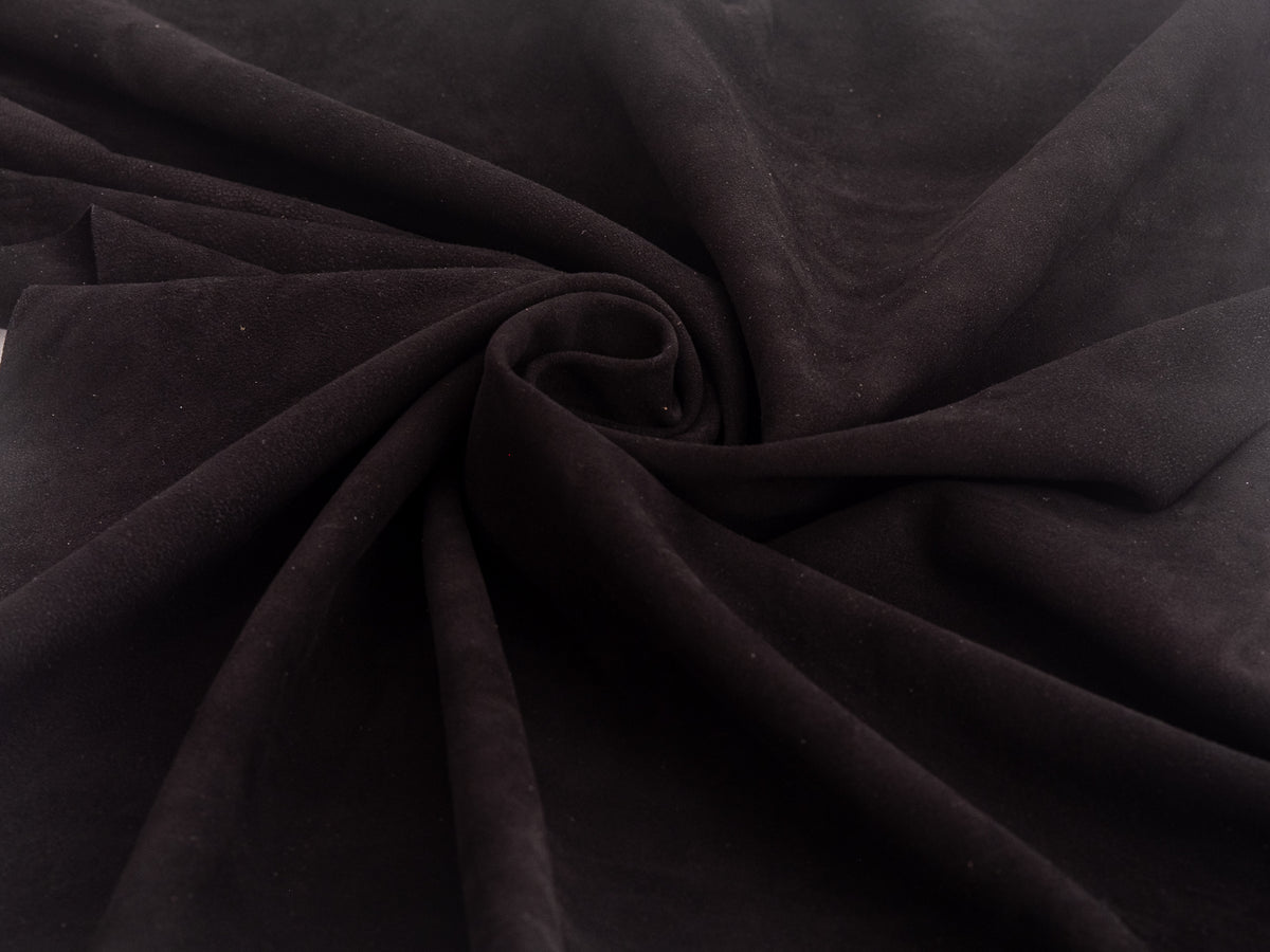 LAMB SKIN SUEDE BLACK
