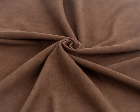 LAMB SKIN SUEDE MEDIUM BROWN